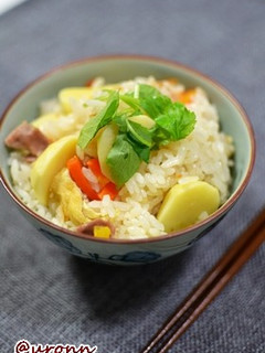 ほくほく!クワイの炊き込みご飯♪-レシピのメイン写真