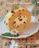 洋酒漬け*ミックスフルーツロールケーキ