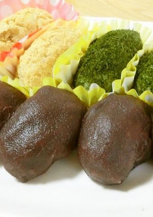 三色おはぎ-レシピのメイン写真