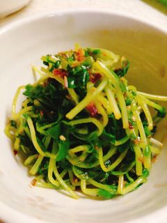 ピリ辛な豆苗のおひたし-レシピのメイン写真