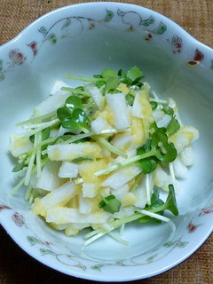 長芋とかいわれ菜の生からすみ和え-レシピのメイン写真