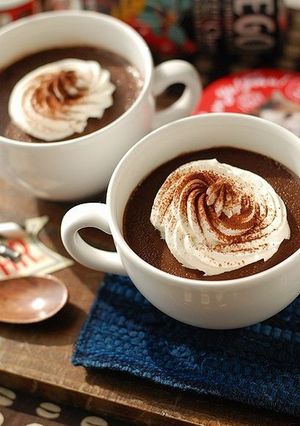 フライパンで簡単♡濃厚生チョコプリン-レシピのメイン写真