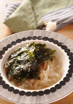 ところてんの韓国のりトッピング-レシピのメイン写真