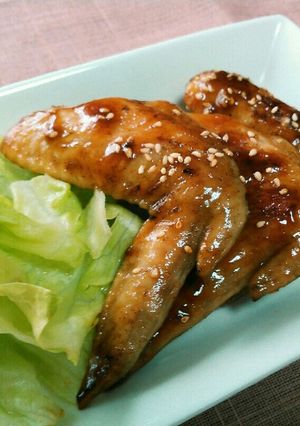 味ぽんで簡単❗甘酸っぱい手羽先-レシピのメイン写真