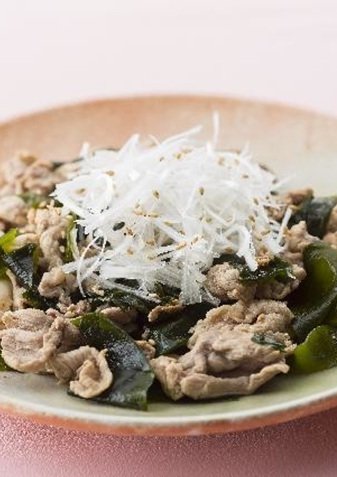 豚肉と生わかめの炒め物-レシピのメイン写真