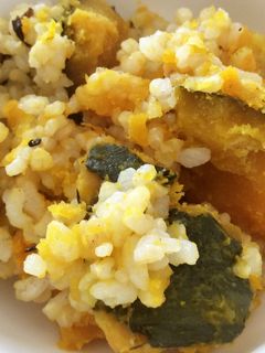 かぼちゃとひじきの炊き込みご飯-レシピのメイン写真
