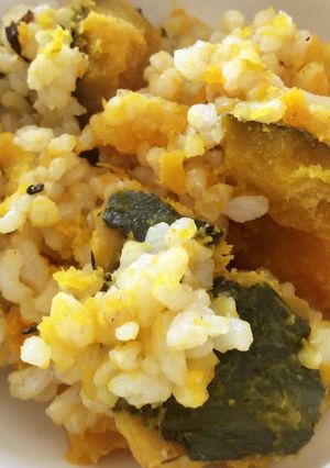 かぼちゃとひじきの炊き込みご飯-レシピのメイン写真