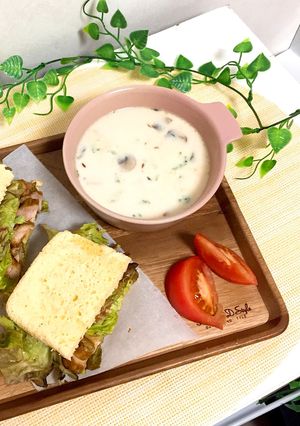 パセリとベーコンのミルクスープ-レシピのメイン写真