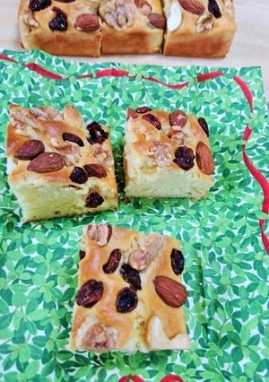 ナッツ＆ドライフルーツのホケミケーキ☆-レシピのメイン写真