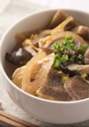 こんにゃく玉子とじ丼-レシピのメイン写真