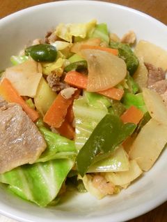 豚肉と野菜の味噌マヨ炒め-レシピのメイン写真