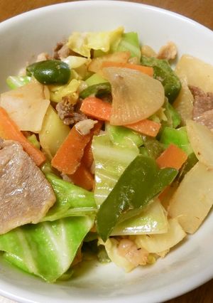 豚肉と野菜の味噌マヨ炒め-レシピのメイン写真