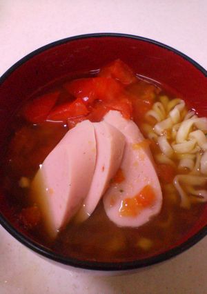 意外と合うのよ！トマトうどん-レシピのメイン写真