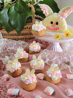 うさぎのミニシュークリーム*イースター-レシピのメイン写真
