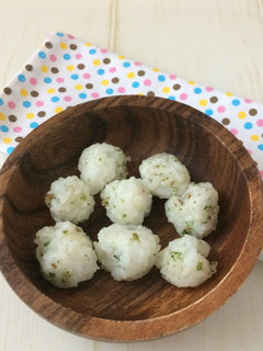 【離乳食完了期】青のりときなこのおにぎり-レシピのメイン写真
