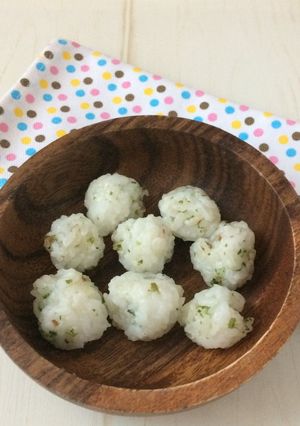 【離乳食完了期】青のりときなこのおにぎり-レシピのメイン写真