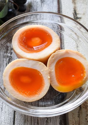 激ウマ！半熟辛味噌味玉◎おつまみに♪-レシピのメイン写真