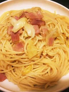 キャベツとベーコンの和風ペペロンチーノ-レシピのメイン写真