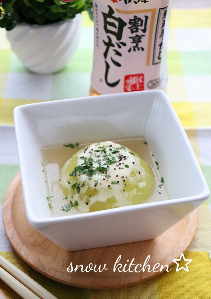 新たまねぎとチーズの白だしさっと煮-レシピのメイン写真
