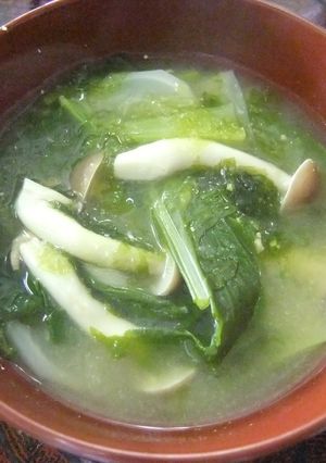 カブとあおさの味噌汁★野菜を食べよう！-レシピのメイン写真