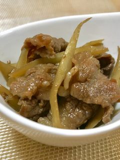 簡単ごぼうと牛肉のしぐれ煮-レシピのメイン写真