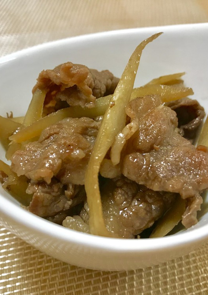 簡単ごぼうと牛肉のしぐれ煮-レシピのメイン写真