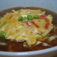 カニタマ風艶あんかけうどん