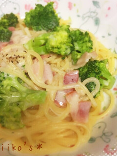 ブロッコリーとベーコンのクリームパスタ-レシピのメイン写真
