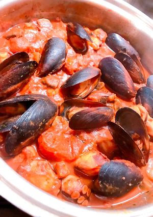 魚貝とトマトの煮込み-レシピのメイン写真