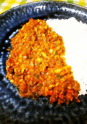 牛ステーキ肉DE極粗挽きのキーマカレー♪-レシピのメイン写真