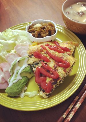 ツナとほうれん草のチーズオムレツ-レシピのメイン写真