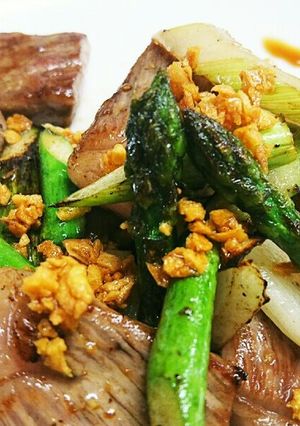 作り置きガーリックオイルで牛肉野菜炒め-レシピのメイン写真