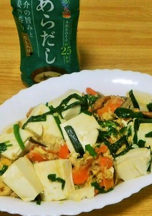 あらだし味噌の豆腐チャンプルー-レシピのメイン写真