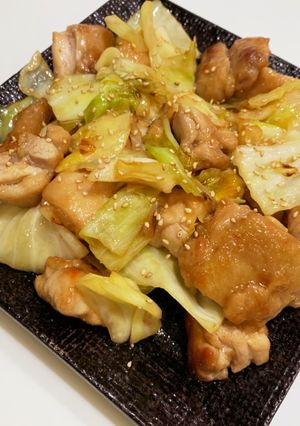 キャベツと鶏むね肉のオイスター炒め-レシピのメイン写真