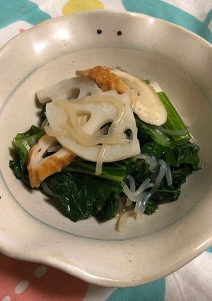 あっさり薄味☆高菜とれんこんの煮浸し-レシピのメイン写真