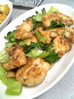 簡単早い♪鶏胸肉とチンゲン菜のマヨ炒め-レシピのメイン写真