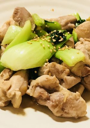 シンプル★鶏肉とチンゲン菜の塩炒め-レシピのメイン写真