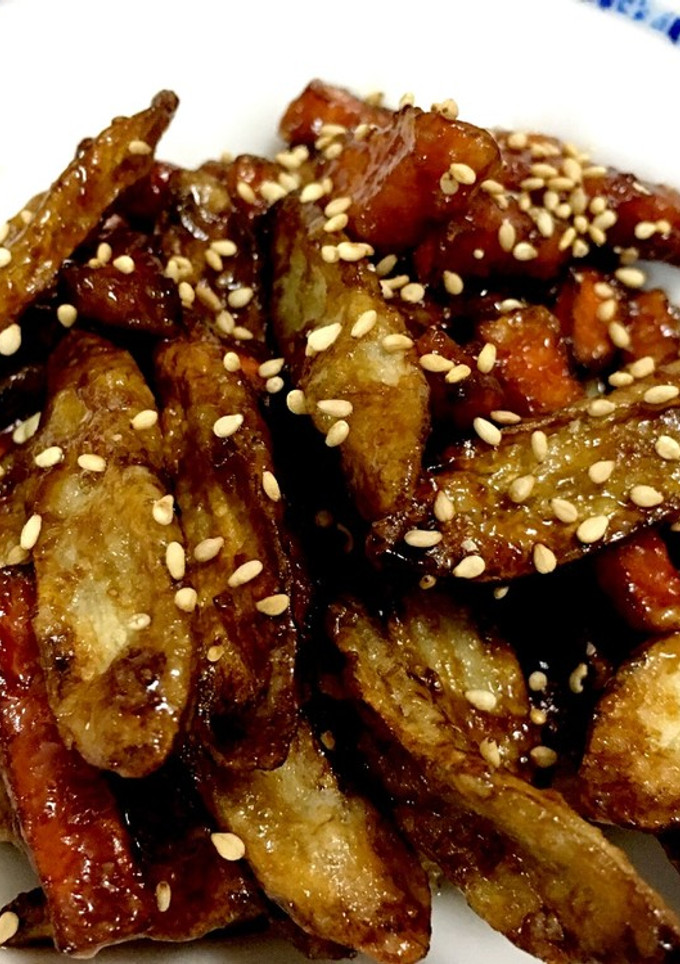 ごぼうとにんじんの甘唐揚げ♪-レシピのメイン写真