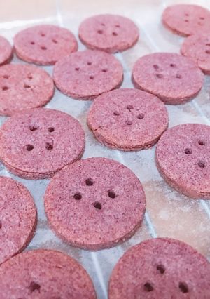 【健康的♡】紫のボタンクッキー-レシピのメイン写真