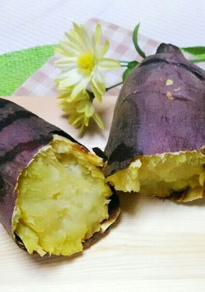 簡単！レンジとトースターde焼き芋☆-レシピのメイン写真