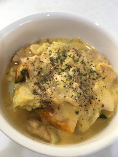 鶏肉とかぼちゃと野菜のクリーム煮-レシピのメイン写真