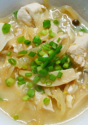 簡単❀鶏むね肉ともやし豆腐の味噌中華煮❁-レシピのメイン写真