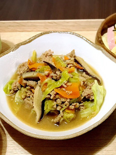 挽き肉と野菜の味噌炒め✩-レシピのメイン写真