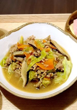 挽き肉と野菜の味噌炒め✩-レシピのメイン写真