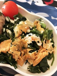 ほうれん草のカリカリチーズ和え-レシピのメイン写真