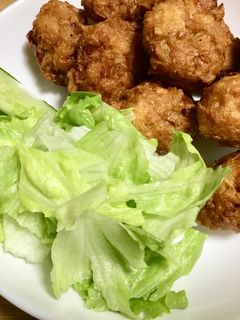 ベジ エリンギ入り水煮大豆の唐揚げ-レシピのメイン写真