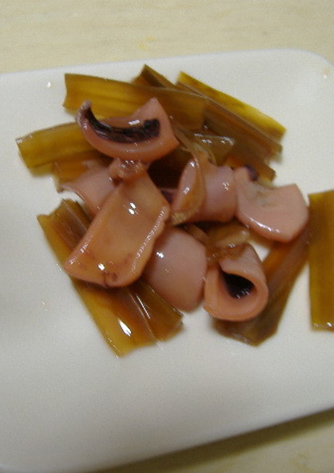 茎わかめとイカのあっさり煮-レシピのメイン写真