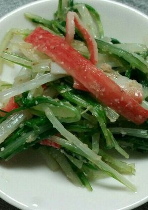 水菜とカニかまのおひたし-レシピのメイン写真
