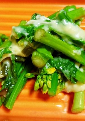 材料３つ！簡単 菜の花のおつまみ-レシピのメイン写真