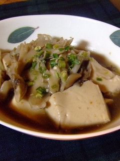 体ポカポカ♪とろ~り☆まいたけ豆腐-レシピのメイン写真